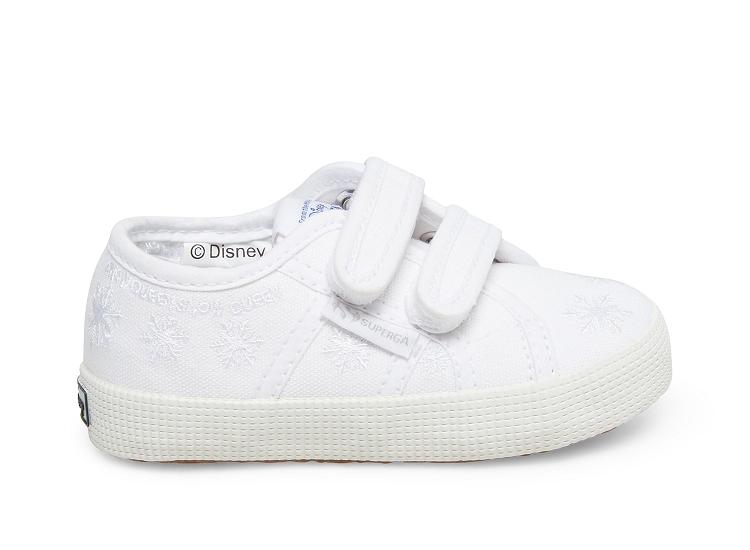 Superga 2750-Cotjbumperstrapflakes White - Baby Superga Shoes